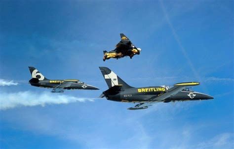 Video: Jetman Flies in Formation With Actual Jets 